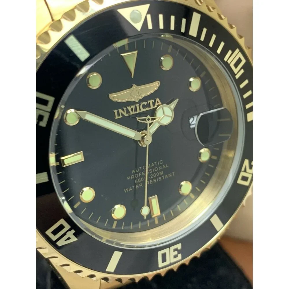 Invicta Black and Gold Men's Automatic Dive Watch